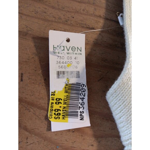 Haven Well Within Cardigan Women S Yellow 100% Organic Cotton Sweater Button NWT - Picture 7 of 7